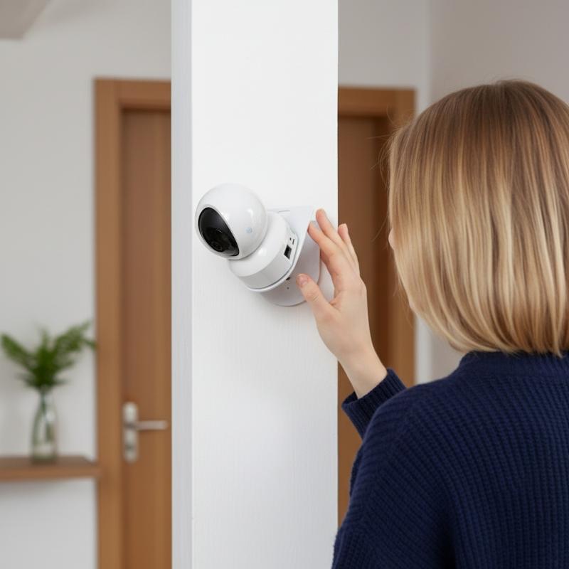 Home Security Land - PTZカメラ壁掛けブラケットL字型ネイルフリー強力接着剤ベースで安全な家庭用監視設置を実現