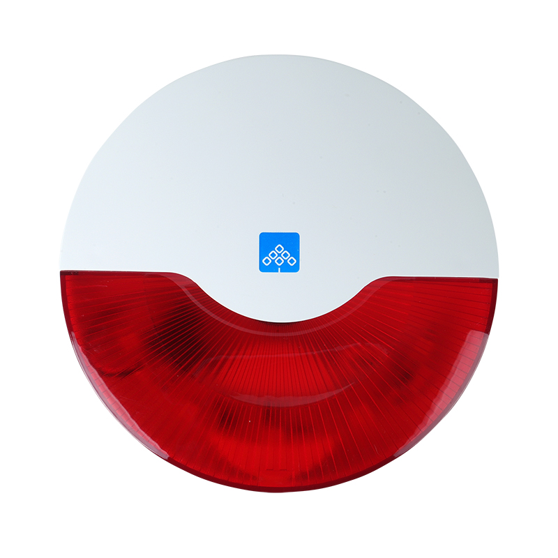 Alarm Siren Outdoor - MD-318 110dB 大音量有線サイレン、ストロボライト付き、屋外屋内警報ホーン、赤色フラッシュ付き、侵入盗難警報器