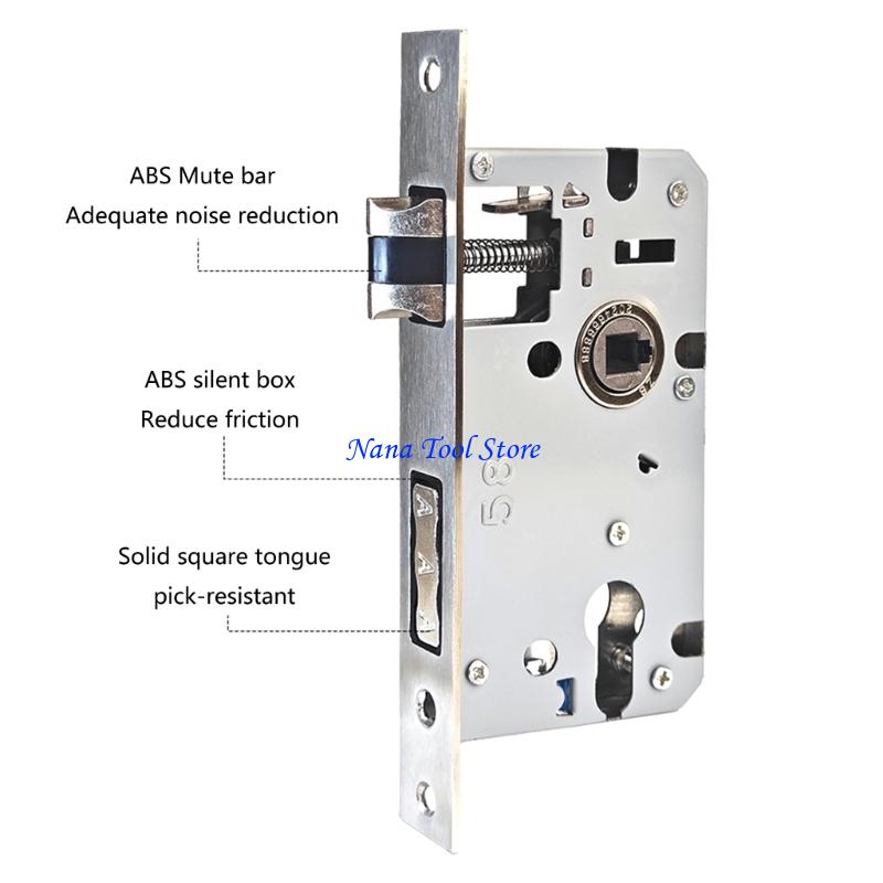 Home Security Door Lock - 31GJ アップグレード亜鉛合金ドアハンドルロックセットキー付きエントリードアロック室内ドアロックセット家のセキュリティと強化を強化