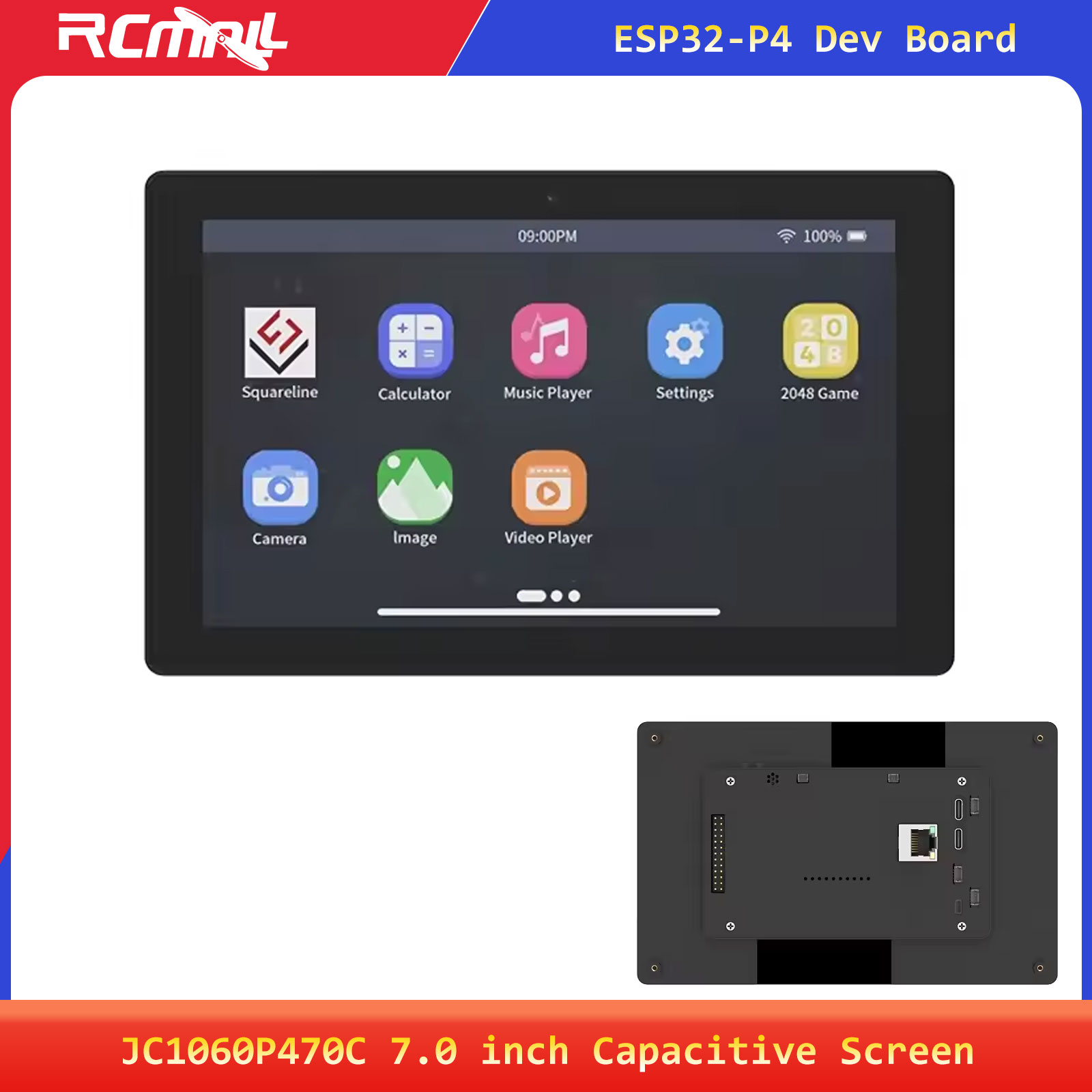 Home Security With Cameras - JC1060P470C 7.0インチ 1024x600 IPS静電容量式タッチディスプレイ ESP32P4開発ボード ESP32-C6