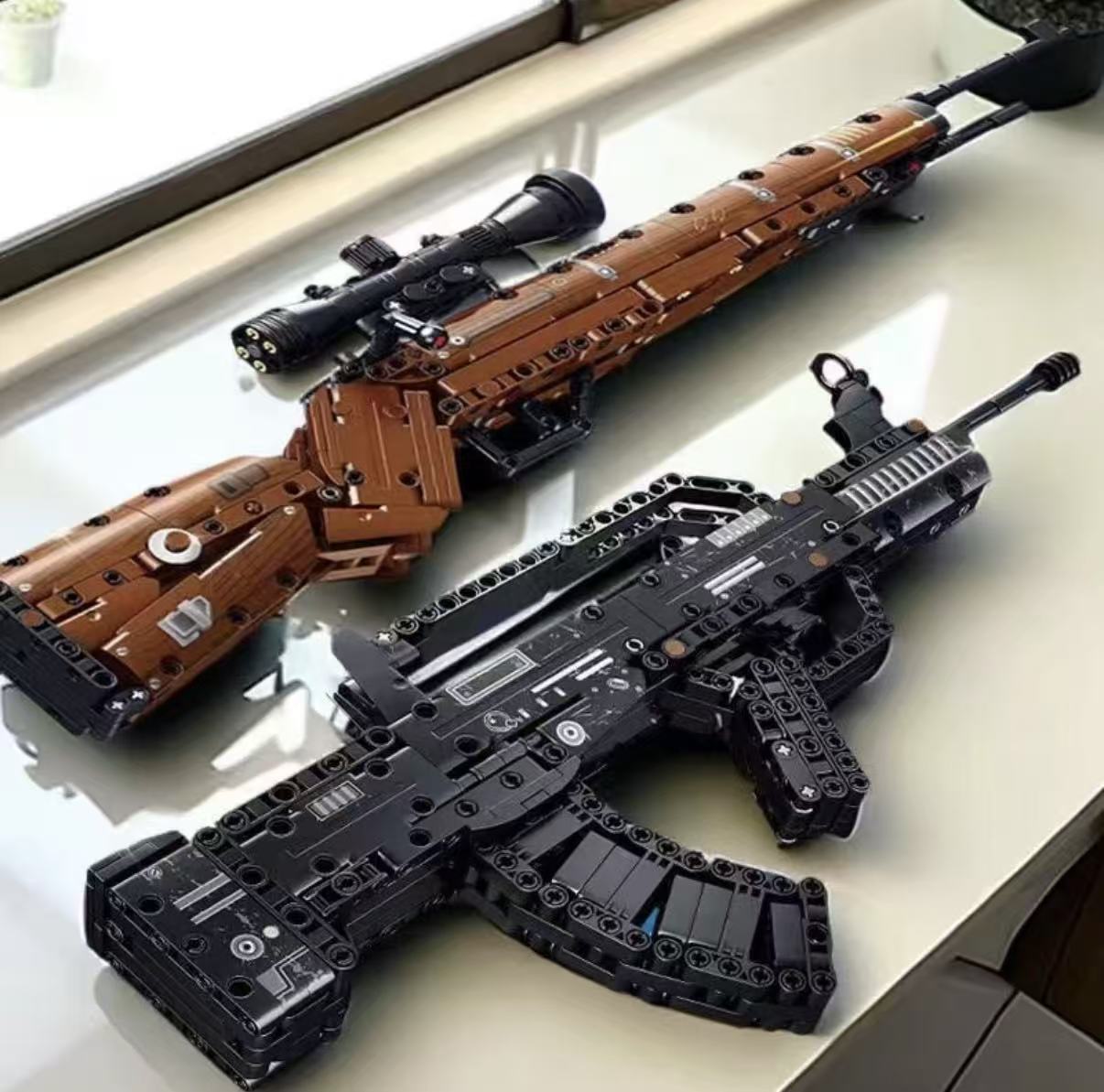 Home Security Gun - 組み立てブロック銃 98k スナイパーライフル タイプ95 アサルトライフル 軍事ブロック