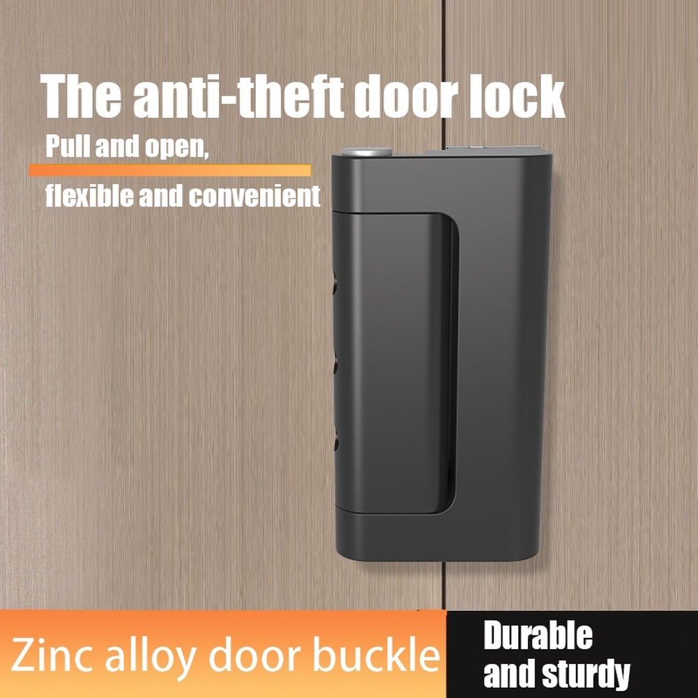 Home Security Door Lock - 1pc 亜鉛合金盗難防止ドアラッチバックルロックセキュリティ強化家の装飾ドアハードウェアアクセサリー