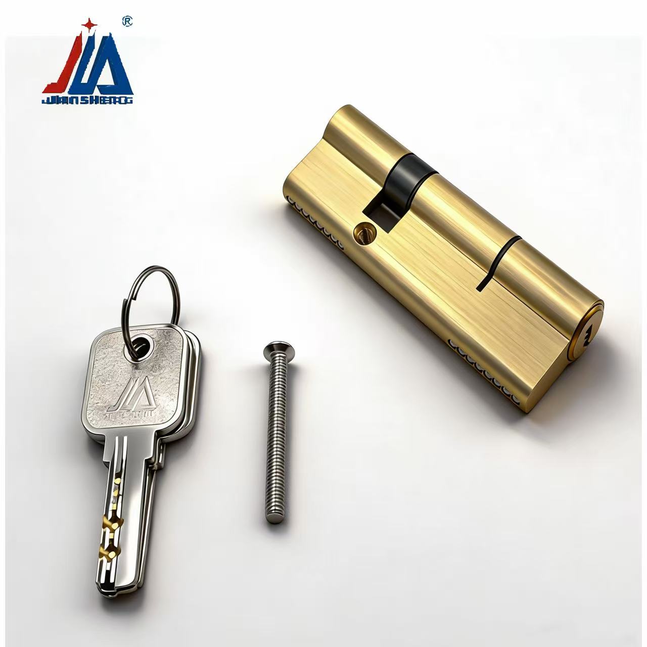 Home Security Door Lock - 真鍮製ドアロックシリンダー、アンチピックセキュリティロックコア、30/60分割カムロック、アルミ/UPVCドア用、ホームセキュリティハードウェア