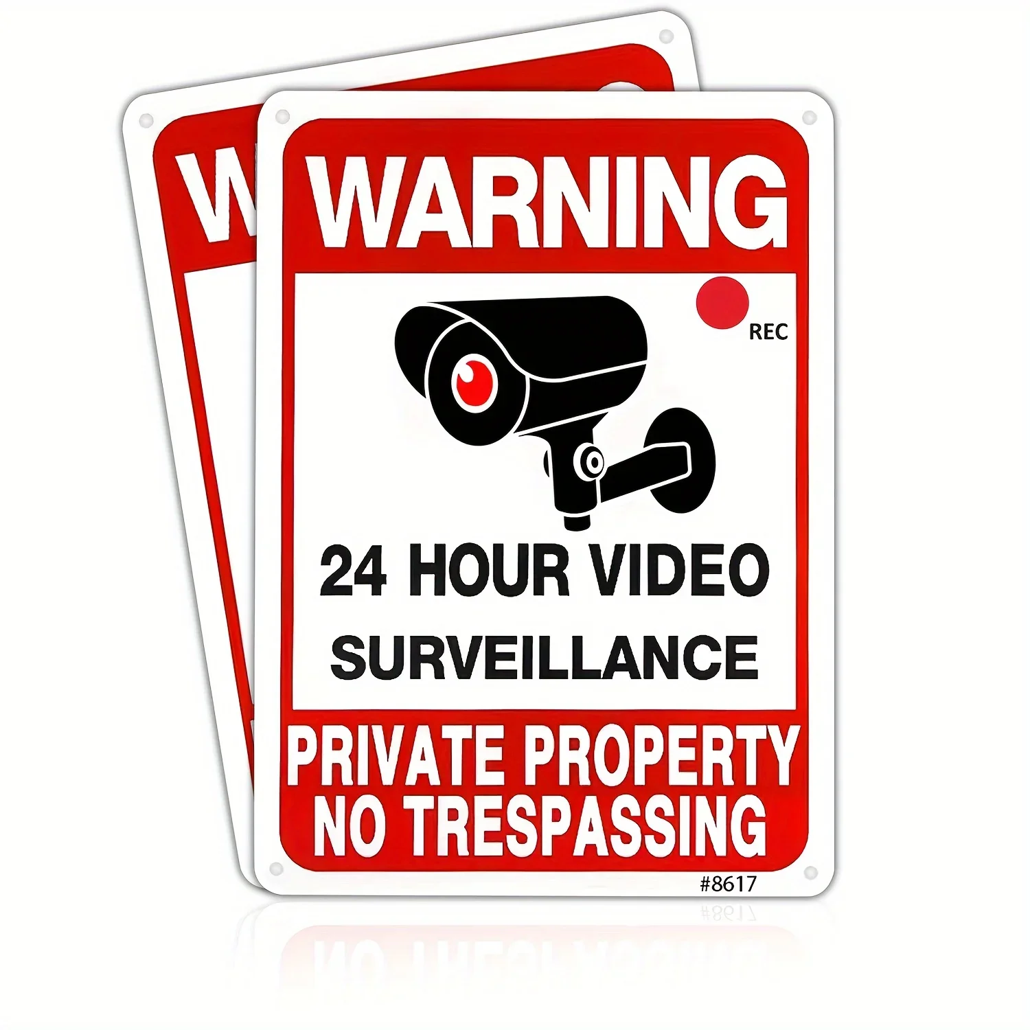 Home Yard Security - 屋外ビデオ監視警告サイン自己粘着セキュリティカメラステッカー防水CCTV監視通知デカール家庭用庭ガレージ用