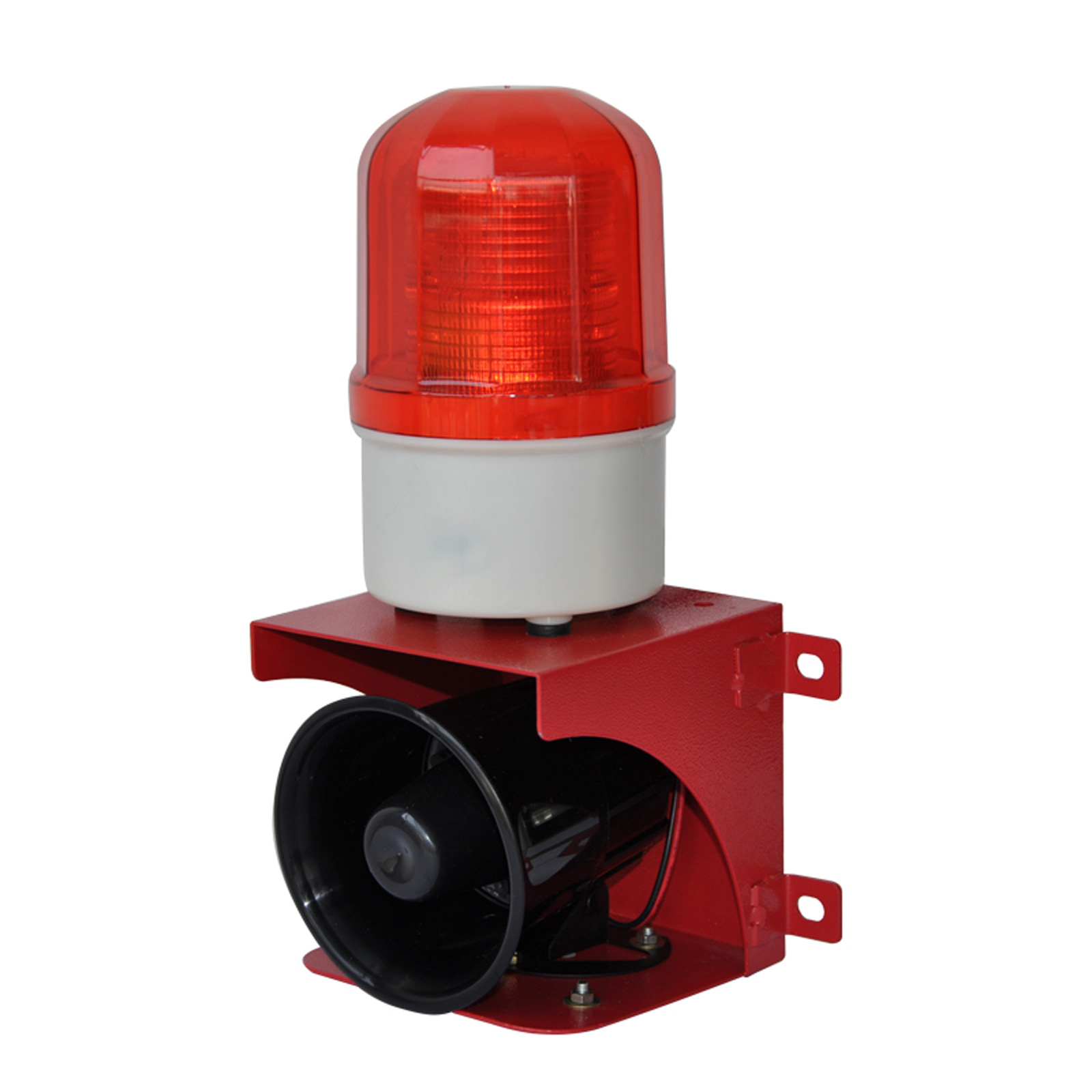 Alarm Siren Outdoor - 工業用警報サイレン屋外 110dB 大音量ホーンセキュリティ LED 点滅ライト警報家庭用、工場 DC12V