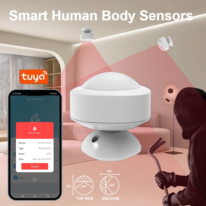 Home Security Radar System - Tuya スマート人体センサー ワイヤレス WiFi PIR モーション検出器
