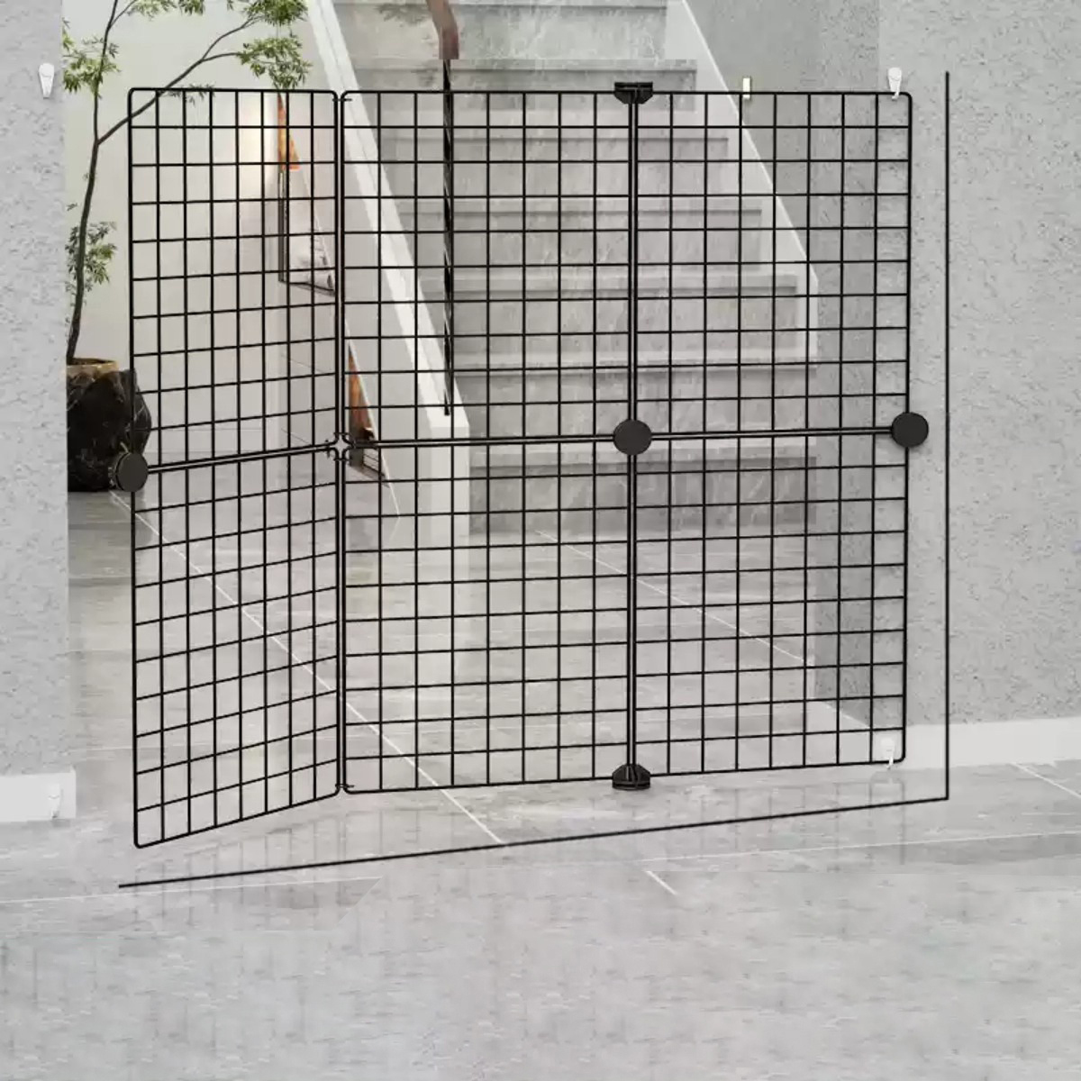 Home Security Fence - ペット隔離ゲート、子猫隔離ペン、犬用フェンス、屋内ペットガードレール、階段ガードレール、バルコニー安全ガードレール