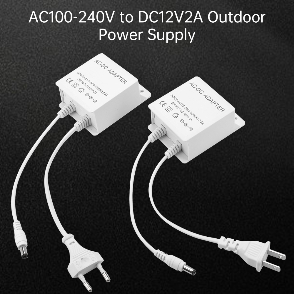 DC12V 2A EU プラグアダプタセキュリティ屋外電源  - Home Security Camera のレビューと価格