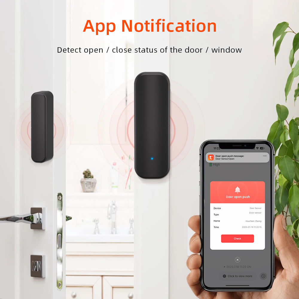 Tuya-zigbeeドアおよびウィンドウセンサー,スマート - Home Security Gate のレビューと価格