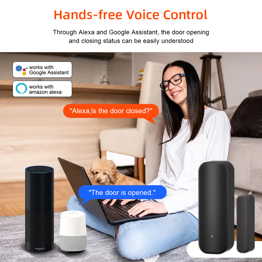 Tuya-zigbeeドアおよびウィンドウセンサー,スマート - Home Security Gate のレビューと価格