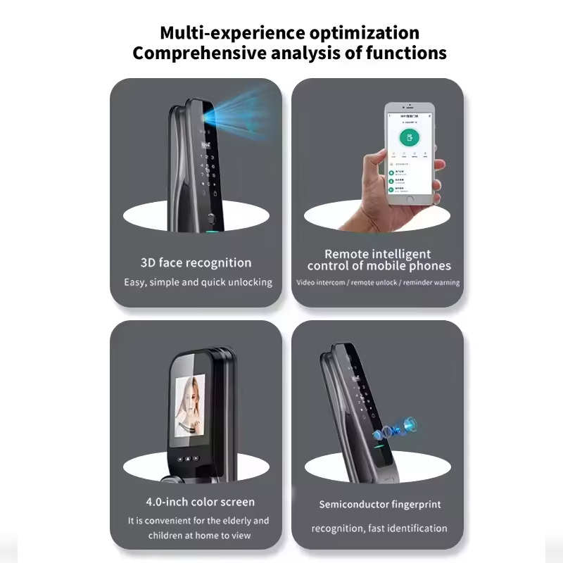 HX5スマートドアロック 3D顔認証 WiFiデジタル電子錠 - Home Security Door Lock のレビューと価格