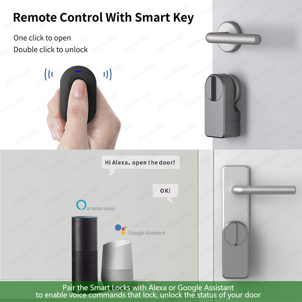 RAYKUBE A1 Pro Tuya BEL スマートドア - Home Security Door Lock のレビューと価格