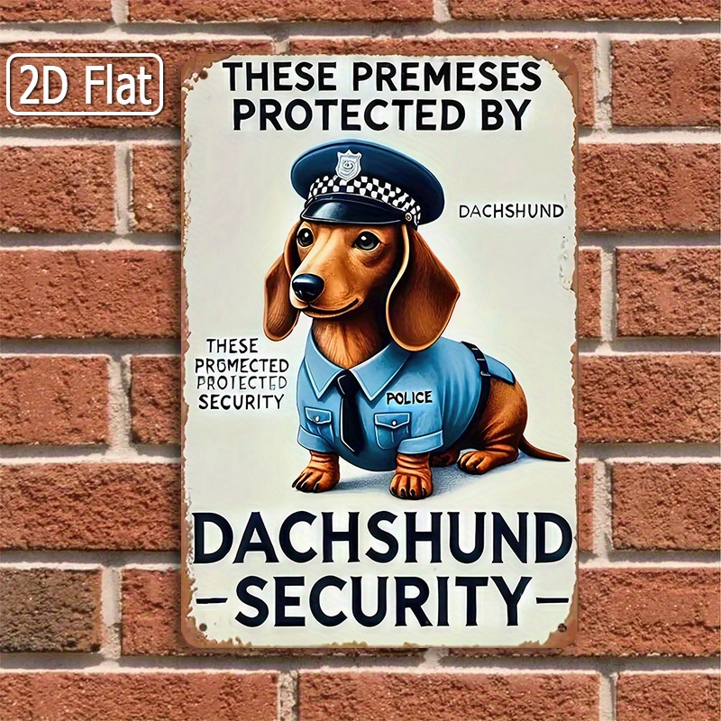 2Dフラット、[2Dフラット] 1ピースの楽しいダックスフン - Home Yard Security のレビューと価格