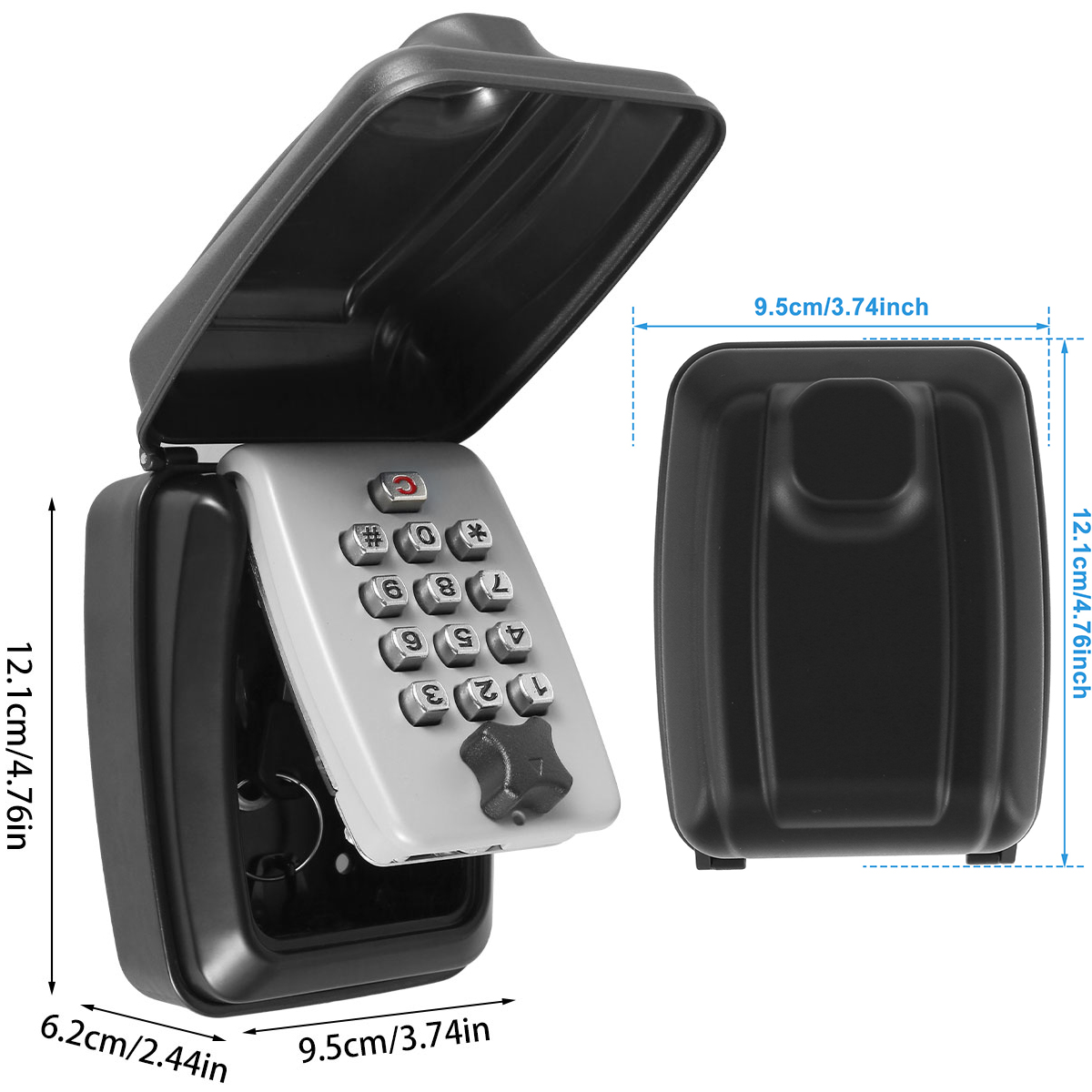 キーロックボックス 壁掛け秘密コード セキュリティキー金庫  - Home Security Essential のレビューと価格