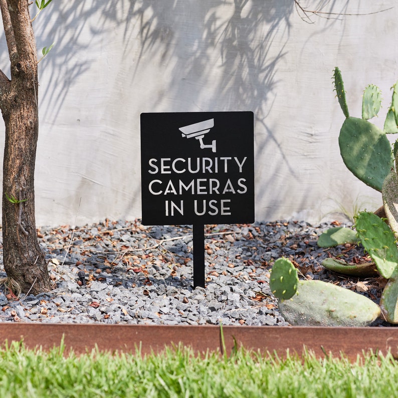セキュリティカメラ警告サイン - 家庭およびビジネス監視抑止 - Home Yard Security のレビューと価格
