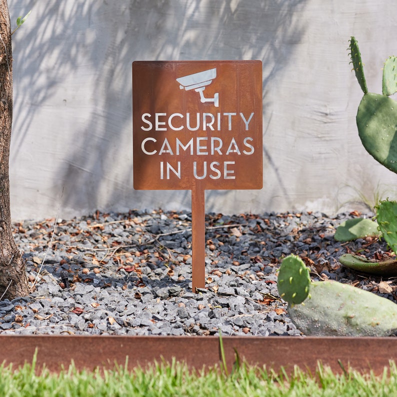セキュリティカメラ警告サイン - 家庭およびビジネス監視抑止 - Home Yard Security のレビューと価格