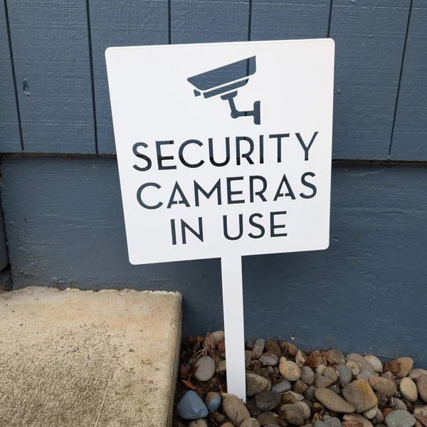 セキュリティカメラ警告サイン - 家庭およびビジネス監視抑止 - Home Yard Security のレビューと価格