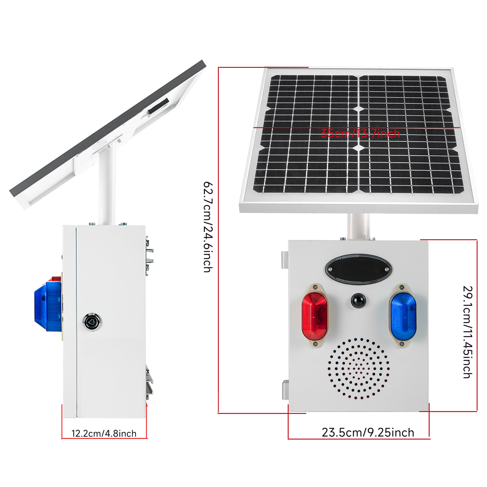 YASONG 屋外ソーラーモーションセンサー検出器アラームサ - Alarm Siren Outdoor のレビューと価格