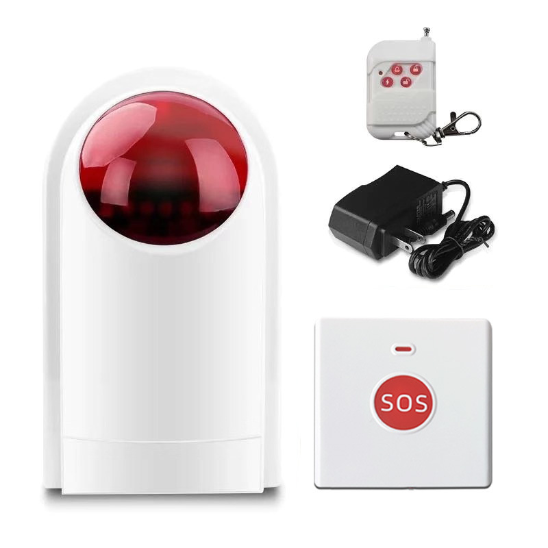ワイヤレスシャインライトサイレンアラーム 433Mhz 盗難 - Home Security Land のレビューと価格