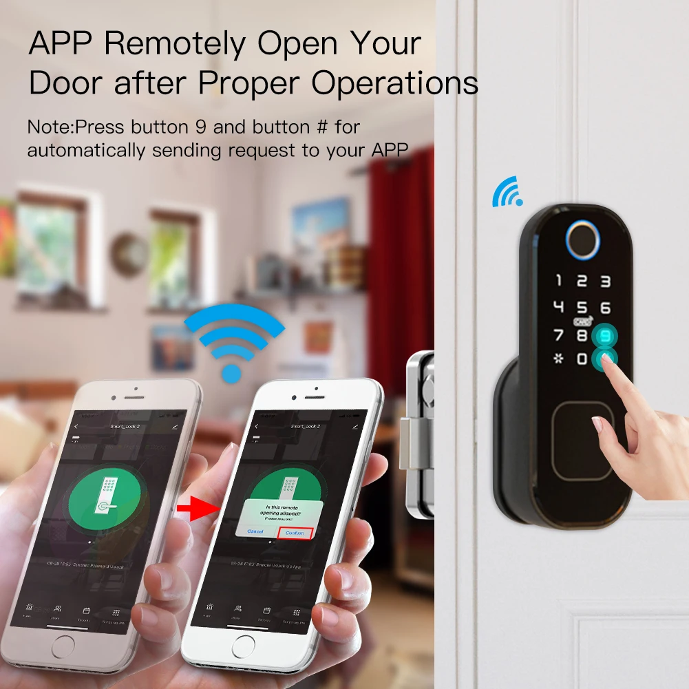 あなたのもの-Wi-Fiを備えたスマート指紋ドア,家,ホテル - Home Security Essential のレビューと価格