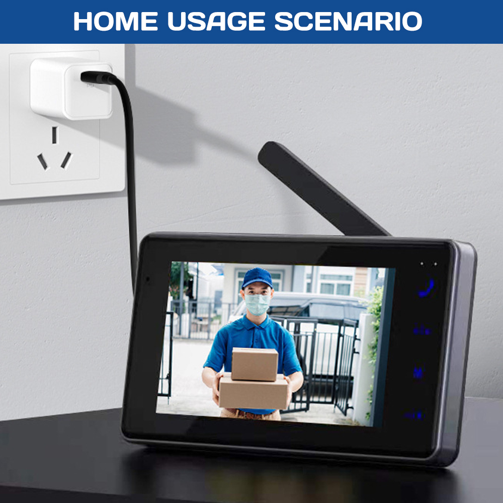 4.3インチHD IPSスクリーンワイヤレスビジュアルインタ - Home Security Video Systems のレビューと価格