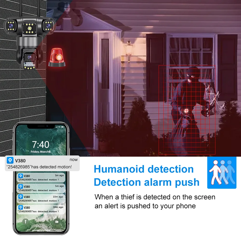 V380 Pro 4G屋外防水カメラ SIMカード対応 12 - Home Security Land のレビューと価格