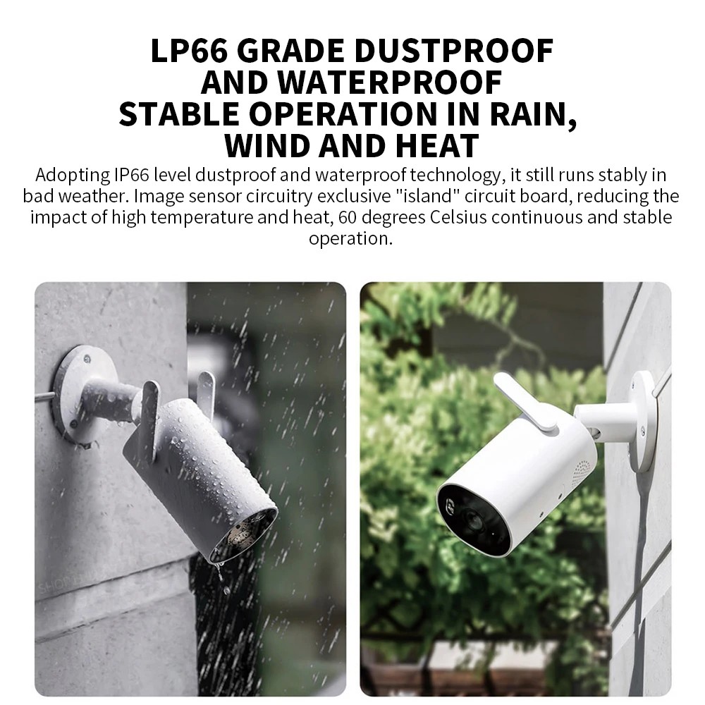 Xiaomi屋外カメラAW300 IP66 2K IP66フ - Mi Home Security Xiaomi のレビューと価格