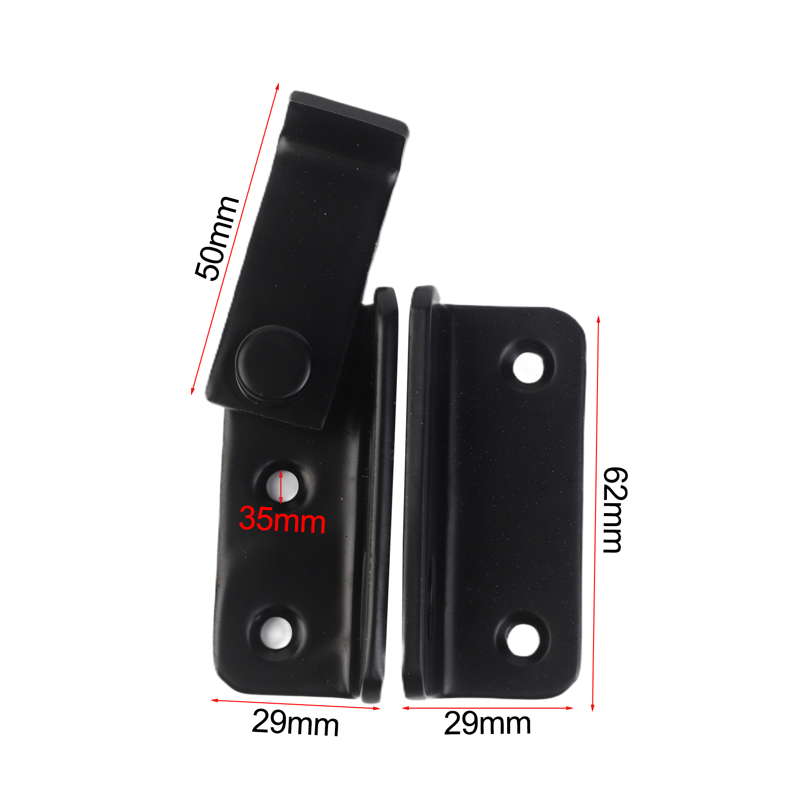 1Pc ブラックステンレス鋼ロック可能なラッチ 2 で 1  - Home Security Fence のレビューと価格