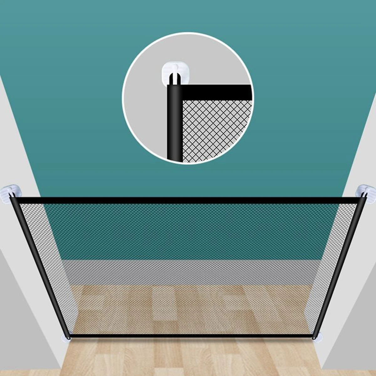 子供用隔離ガードレールバルコニー耐久性のある安全保護ネットデ - Home Security Fence のレビューと価格