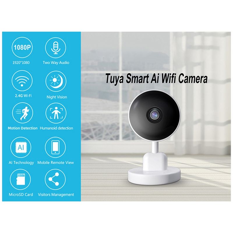 必須の屋内 Wifi Tuya カメラ、ベビーモニター、スマ - Home Security Essential のレビューと価格