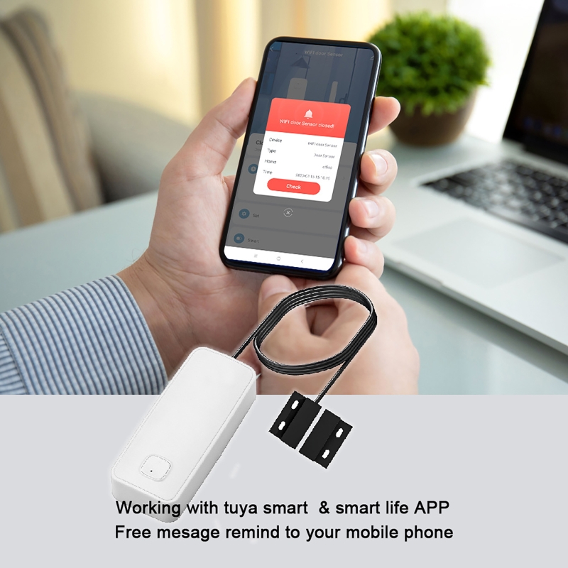 スマートドアウィンドウ磁気検出器 WIFI セキュリティアラ - Home Security Gate のレビューと価格