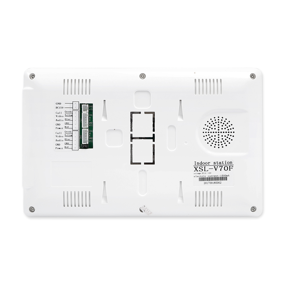 1台の屋外カメラ、2台の屋内モニター、7インチビデオドアホン - Home Security Video Systems のレビューと価格
