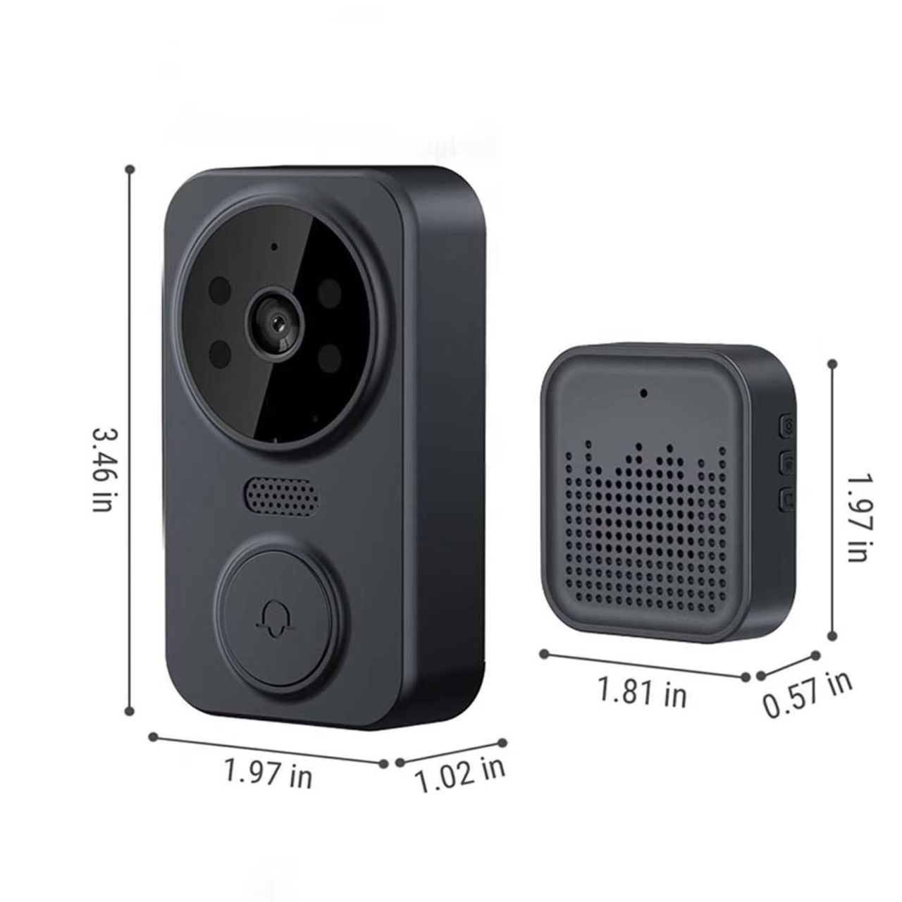 Tuya WIFI ドアベル スマートホーム ワイヤレス電話 - Home Security Land のレビューと価格