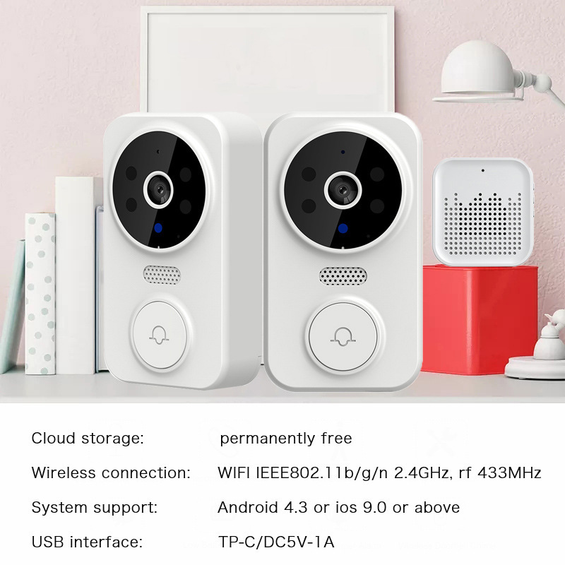 Tuya WIFI ドアベル スマートホーム ワイヤレス電話 - Home Security Land のレビューと価格
