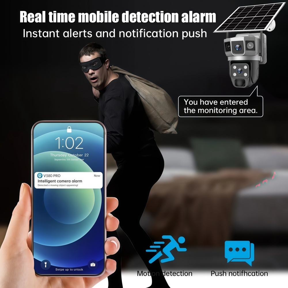 4G カメラ屋外ソーラー監視カメラ 12MP HD 3 スク - Alarm Siren Outdoor のレビューと価格