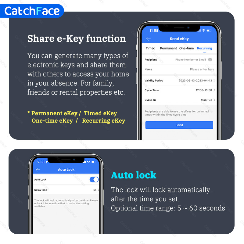 Bluetooth 指紋ドアロック TTLock アプリコー - Home Security Essential のレビューと価格