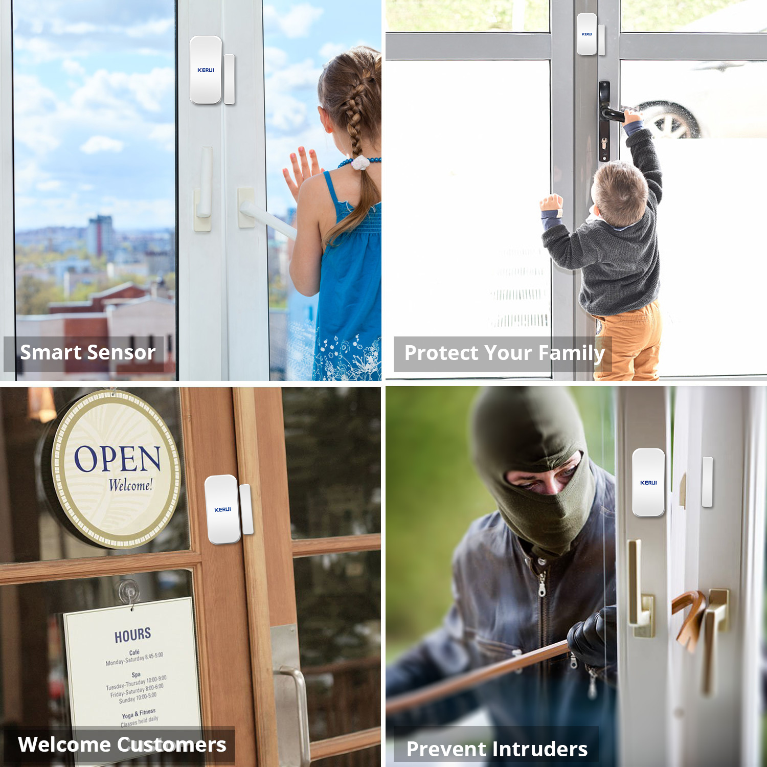KERUI D035 433MHz ワイヤレス窓ドアマグネッ - Home Security Gate のレビューと価格