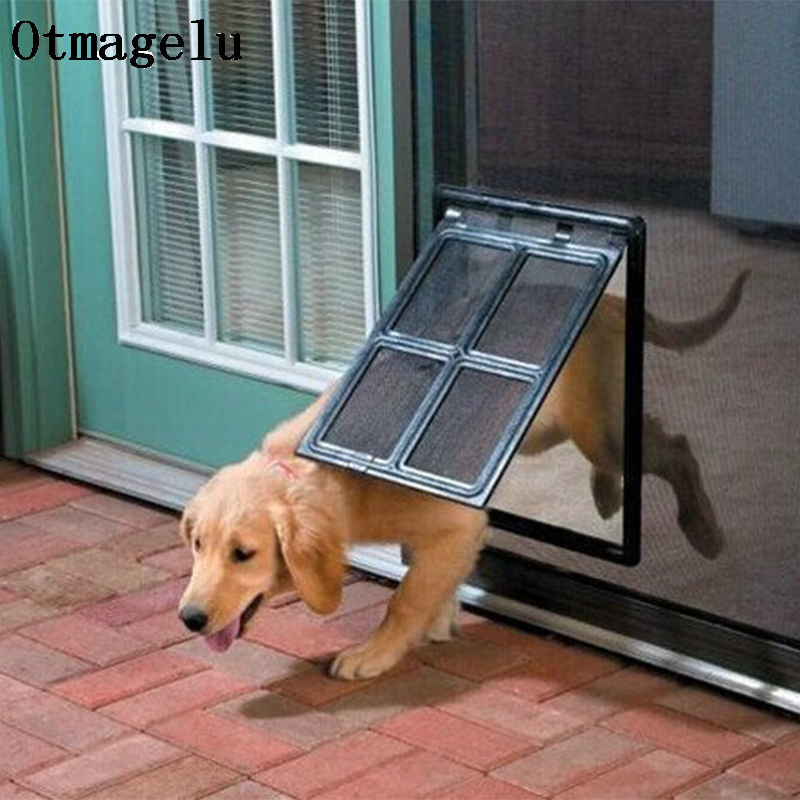 ロック可能なプラスチック製のペットの犬の猫のドア,スクリーン - Home Security Fence のレビューと価格