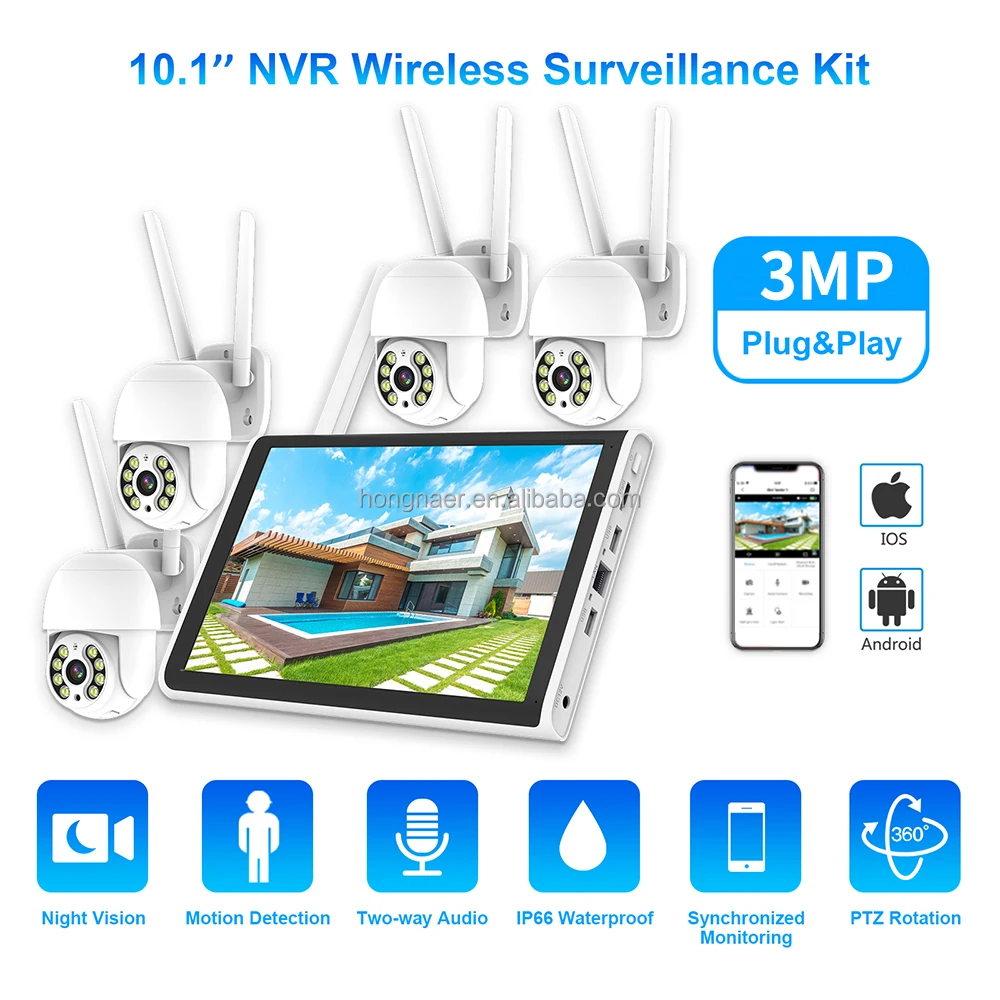 2026年 ホンナール 3MP 4チャンネル WiFi ホー - Home Security Camera のレビューと価格