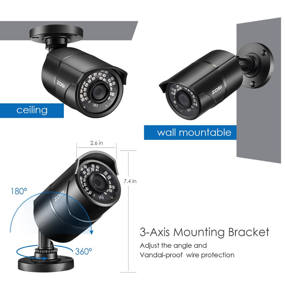 ZOSI 1080P 2MP TVI AHD CVBS IR - Home Security Video Systems のレビューと価格
