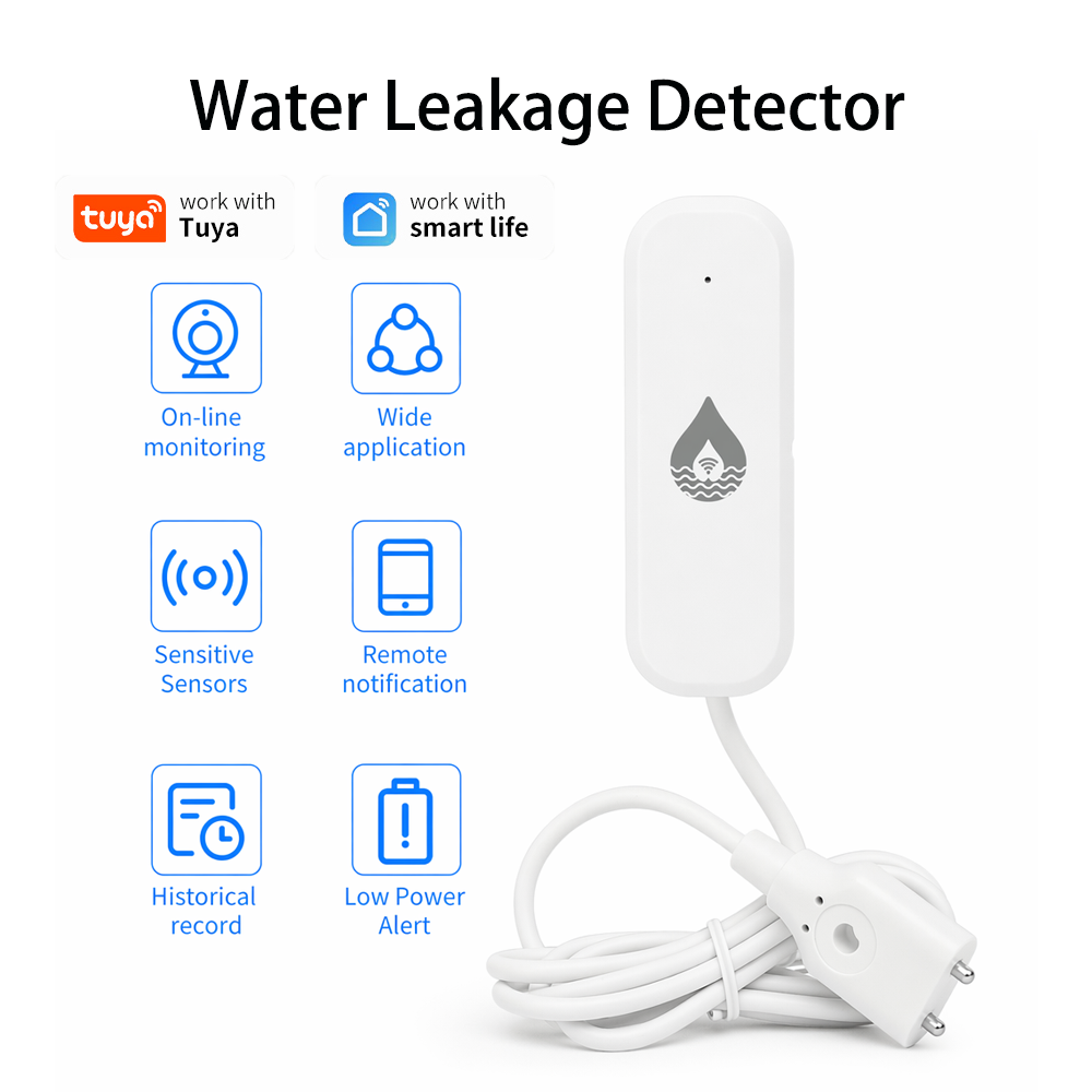 YFK WiFi/Zigbee 水漏れ警報センサー Tuya - Home Security Business のレビューと価格