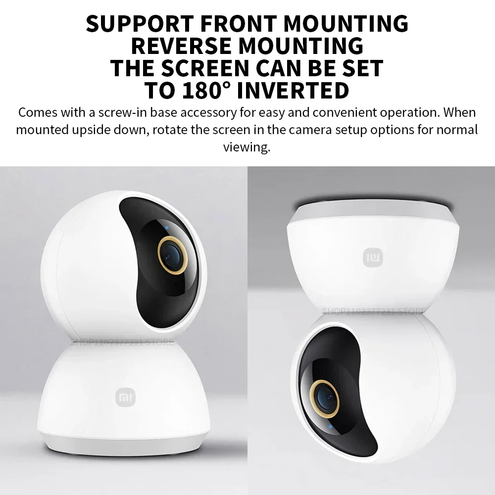 Xiaomi スマートIPカメラ 2K 360 °   パン - Mi Home Security Xiaomi のレビューと価格