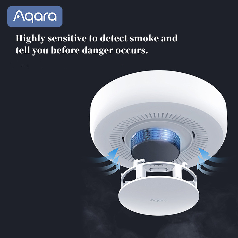 Aqara-インテリジェント煙探知器Zigbee 3.0,火 - Mi Home Security Xiaomi のレビューと価格