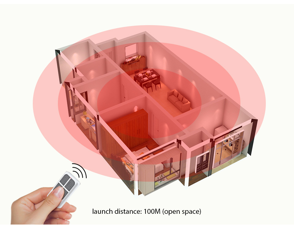 KERUI RC531 ワイヤレスポータブルリモコン 4 ボ - Home Security Essential のレビューと価格