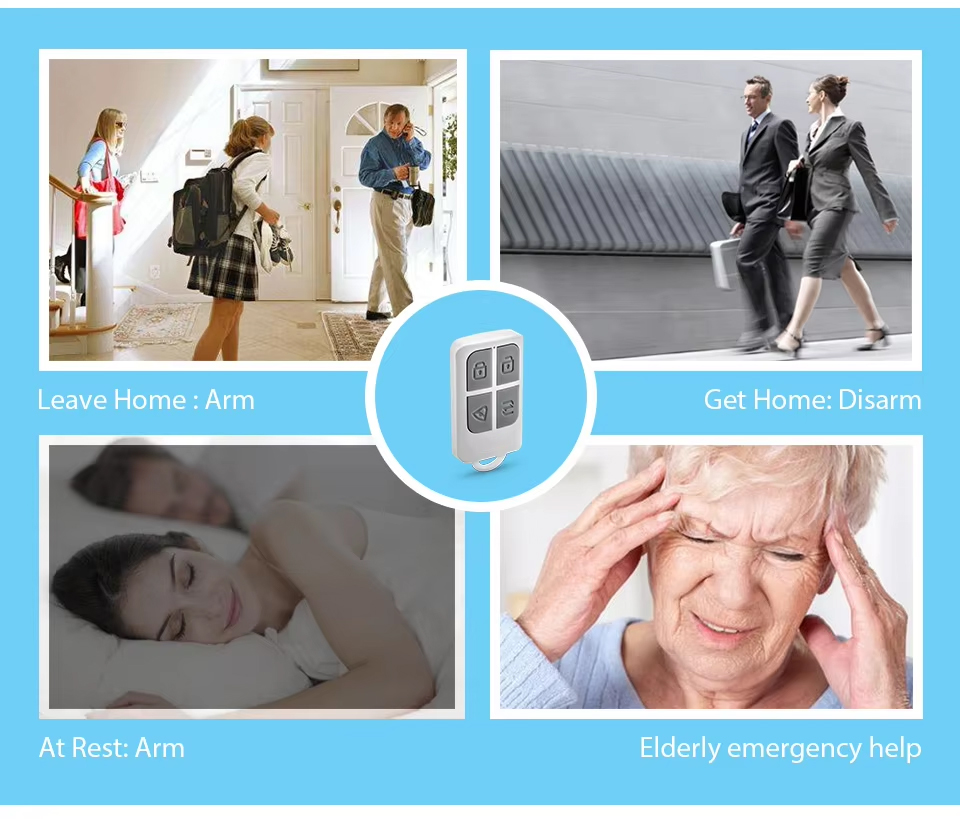 KERUI RC531 ワイヤレスポータブルリモコン 4 ボ - Home Security Essential のレビューと価格