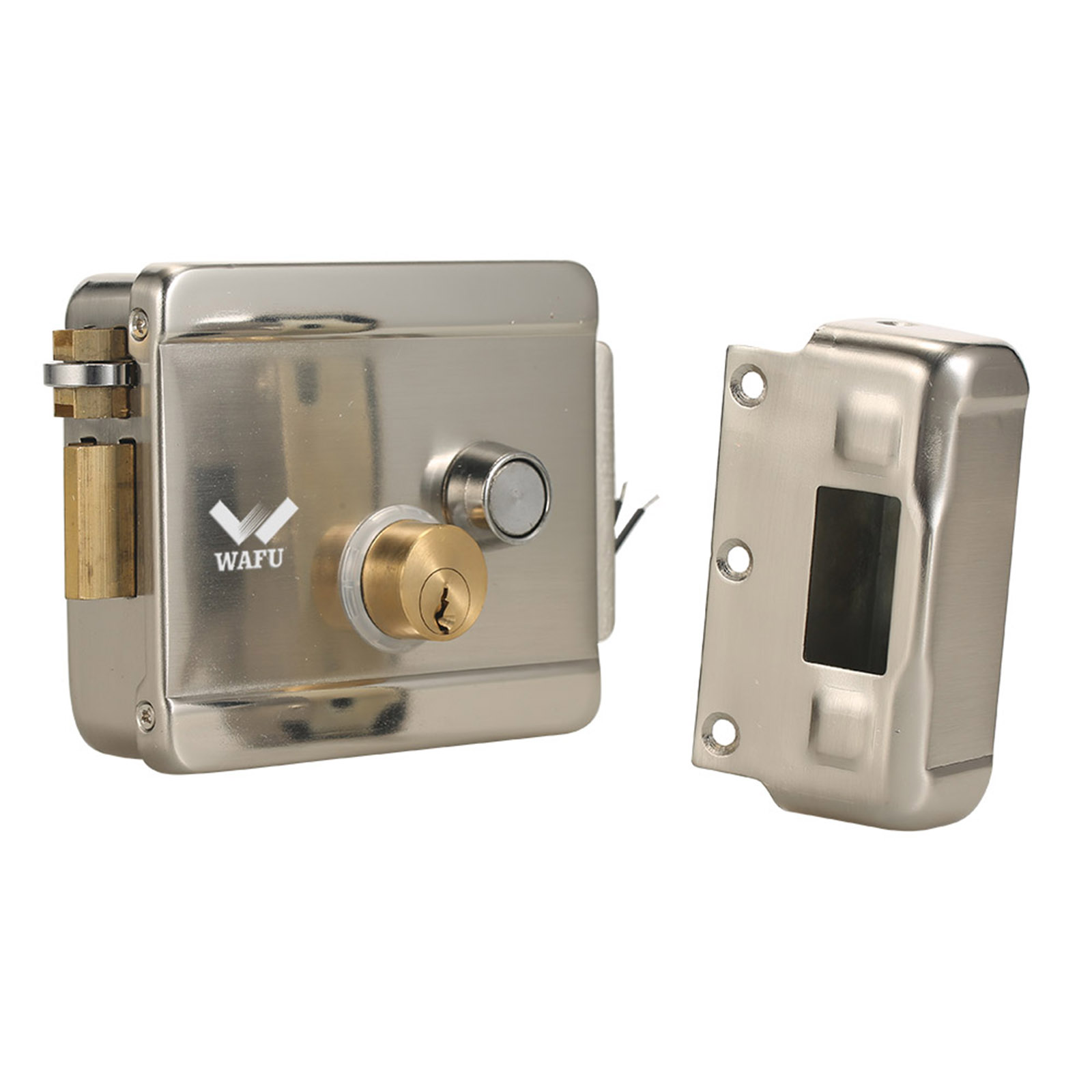 WAFU スマート電気ゲートドアロック安全な電気金属ロック電 - Home Security Door Lock のレビューと価格