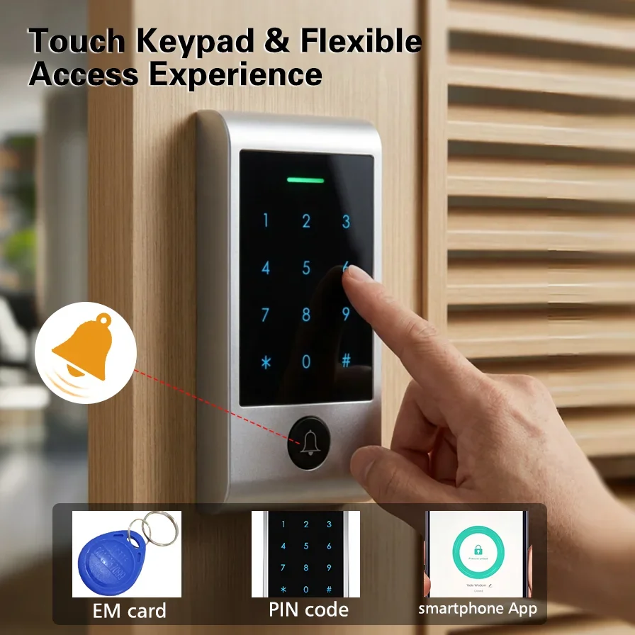 高度なWIFIリモートコントロールタッチキーパッドアクセスシ - Home Security Door Lock のレビューと価格