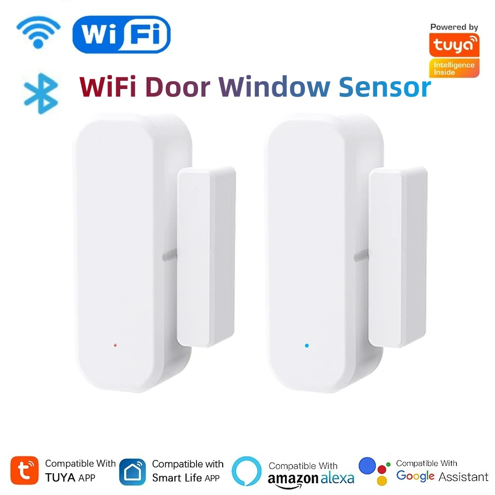 Tuya WiFi スマートドアウィンドウセンサー開閉検知器 - Home Security Gate のレビューと価格
