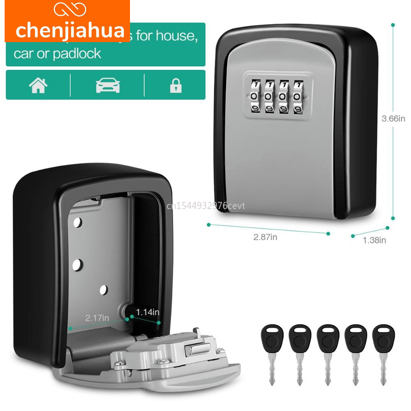壁掛けキー収納秘密ボックスオーガナイザー 4 桁組み合わせパ - Home Security Essential のレビューと価格