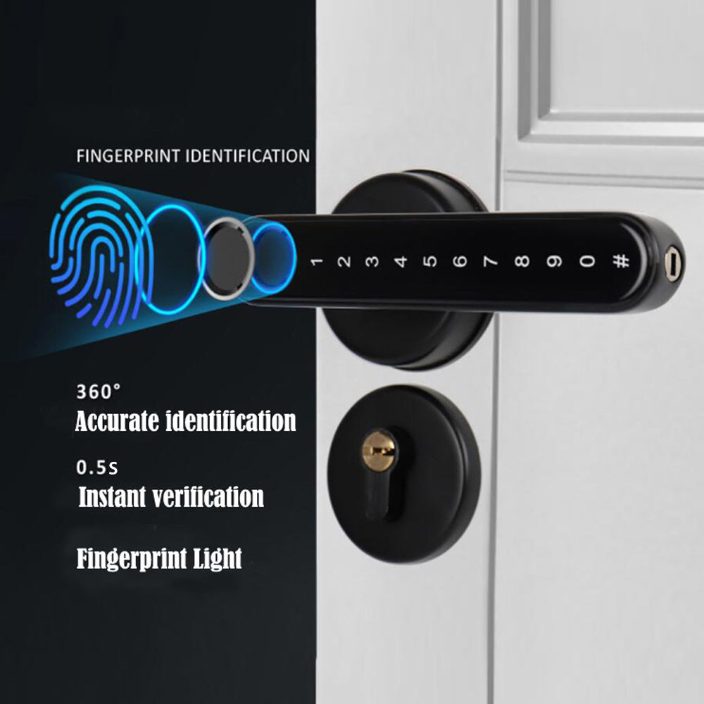 TTLock スマート Bluetooth 指紋ロック生体認 - Home Security Door Lock のレビューと価格